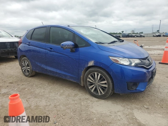 2017 Honda Fit EX-L with VIN 3HGGK5H81HM707327, listed as a Copart auction lot 55898805 with 53,579 mi miles and Clean title. Bid and sale history available at DreamBid. Image 4.