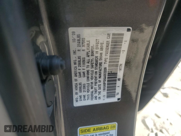 2010 Acura TL Tech with VIN 19UUA8F5XAA003209, listed as a Copart auction lot 41467555 with 0 mi miles and Non Repairable. Bid and sale history available at carsss.com. Image 12.