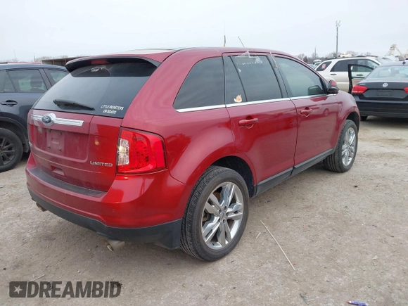 2014 Ford Edge Limited with VIN 2FMDK3KC8EBB37757, listed as a IAAI auction lot 41371566 with 108,104 mi miles. Bid and sale history available at carsss.com. Image 4.