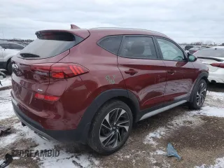 2020 Hyundai Tucson Sport with VIN KM8J3CAL2LU152697, listed as a Copart auction lot 88372495 with 52,327 mi miles and Salvage title. Bid and sale history available at DreamBid. Image 3.