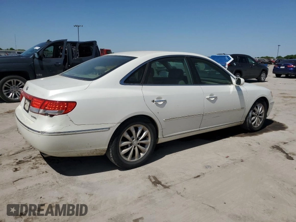 2006 Hyundai Azera SE with VIN KMHFC46F56A098008, listed as a Copart auction lot 51842105 with 129,476 mi miles and Clean title. Bid and sale history available at DreamBid. Image 3.