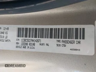 2010 Chrysler Sebring Touring with VIN 1C3BC5ED7AN142671, listed as a IAAI auction lot 42021533 with 115,098 mi miles and . Bid and sale history available at DreamBid. Image 9.