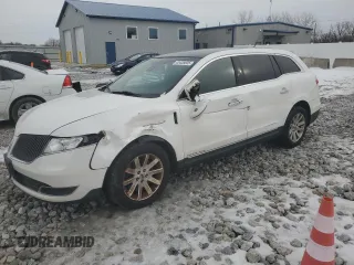 2016 Lincoln MKT with VIN 2LMHJ5NK0GBL02369, listed as a Copart auction lot 43438005 with 99,860 mi miles and Salvage Title. Bid and sale history available at DreamBid. Image 1.