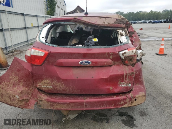 2014 Ford C-Max SEL with VIN 1FADP5BU2EL510422, listed as a Copart auction lot 51390035 with Not Provided miles and Salvage Title. Bid and sale history available at DreamBid. Image 6.