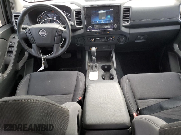 2023 Nissan Frontier SV with VIN 1N6ED1FJ9PN653677, listed as a Copart auction lot 43245835 with 20,594 mi miles and Salvage title. Bid and sale history available at DreamBid. Image 8.