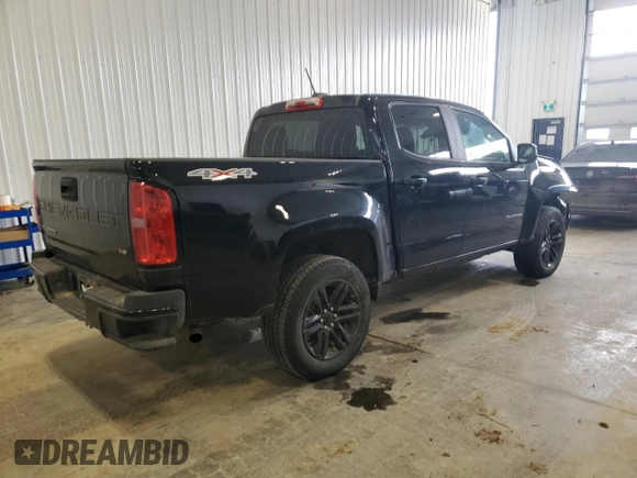 2022 Chevrolet Colorado 4WD LT with VIN 1GCGTCEN1N1276197, listed as a Copart auction lot 45855795 with 33,354 mi miles and Salvage title. Bid and sale history available at DreamBid. Image 3.