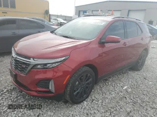 2023 Chevrolet Equinox RS with VIN 3GNAXWEGXPS128670, listed as a Copart auction lot 57030125 with 26,824 mi miles and Salvage title. Bid and sale history available at DreamBid. Image 1.