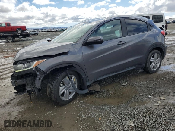 2019 Honda HR-V EX with VIN 3CZRU5H51KM716702, listed as a Copart auction lot 48826695 with 38,332 mi miles and Salvage Title. Bid and sale history available at carsss.com. Image 1.