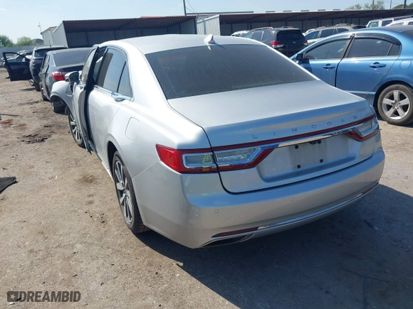 2018 Lincoln Continental Premiere with VIN 1LN6L9PK5J5603376, listed as a IAAI auction lot 41880976 with 1 mi miles. Bid and sale history available at carsss.com. Image 3.