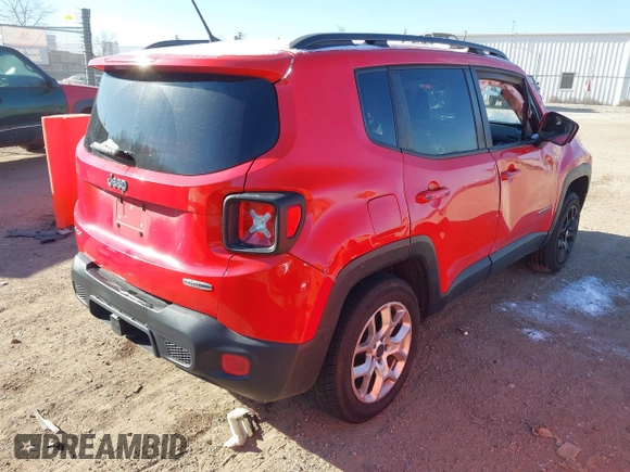 2015 Jeep Renegade Latitude with VIN ZACCJBBT0FPB72766, listed as a IAAI auction lot 41260398 with 126,270 mi miles and . Bid and sale history available at DreamBid. Image 4.