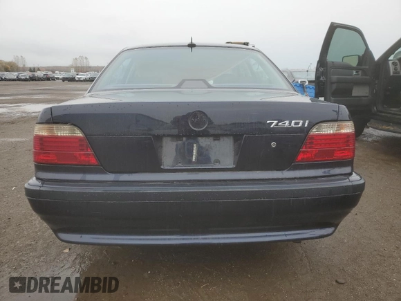 2000 BMW 7 Series 740i with VIN WBAGG8345YDN76725, listed as a Copart auction lot 78261524 with Not Provided miles and Salvage Title. Bid and sale history available at DreamBid. Image 6.
