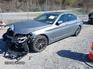 2023 BMW 5 Series 540i xDrive with VIN WBA73BJ02PWY28314, listed as a IAAI auction lot 41822010 with 15,207 mi miles and . Bid and sale history available at carsss.com. Image 2.