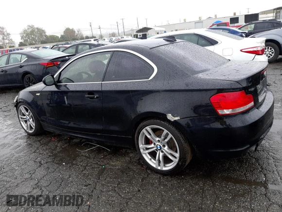 2011 BMW 1 Series 128i with VIN WBAUP9C59BVL90575, listed as a Copart auction lot 50757283 with 179,906 mi miles and Non repairable. Bid and sale history available at DreamBid. Image 2.