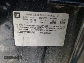 2016 Buick Regal Premium II with VIN 2G4GT5GX8G9112031, listed as a Copart auction lot 43743695 with 114,617 mi miles and Salvage title. Bid and sale history available at DreamBid. Image 12.