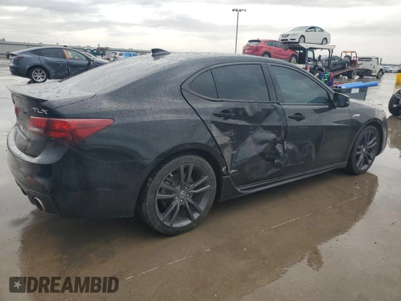 2020 Acura TLX w/A-Spec Pkg with VIN 19UUB1F69LA008367, listed as a Copart auction lot 49855775 with 94,649 mi miles and Salvage title. Bid and sale history available at DreamBid. Image 3.