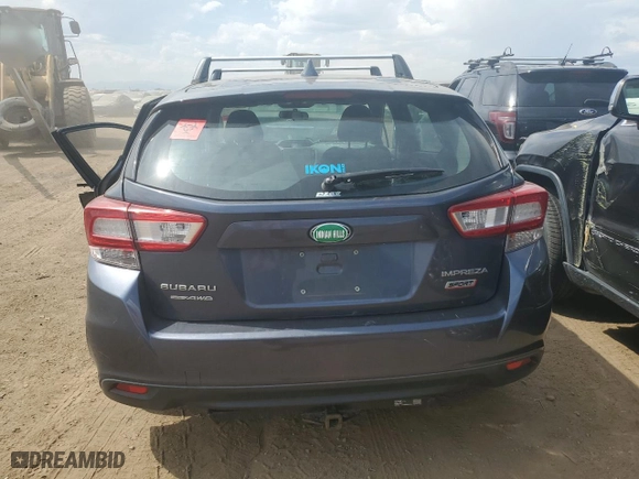 2017 Subaru Impreza Sport with VIN 4S3GTAL64H1713775, listed as a Copart auction lot 70824674 with 89,742 mi miles and Salvage Title. Bid and sale history available at carsss.com. Image 6.