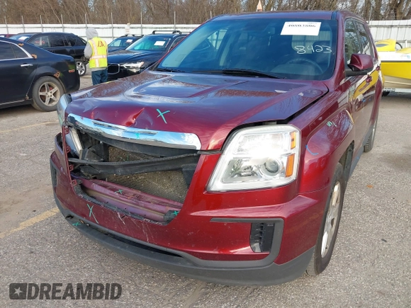 2016 GMC Terrain SLE with VIN 2GKALMEK9G6298423, listed as a IAAI auction lot 40803806 with 164,798 mi miles and . Bid and sale history available at carsss.com. Image 6.
