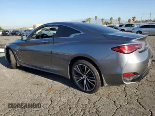 2018 Infiniti Q60 Luxe with VIN JN1EV7EL8JM390331, listed as a Copart auction lot 57862095 with 54,676 mi miles and Salvage title. Bid and sale history available at DreamBid. Image 2.