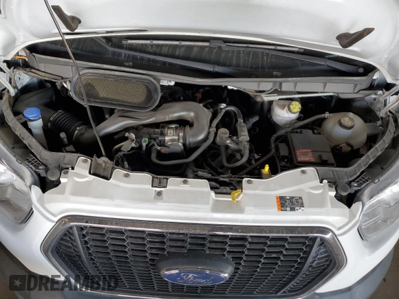 2021 Ford Transit Cargo with VIN 1FTBR1Y85MKA24853, listed as a Copart auction lot 86571514 with 19,933 mi miles and Salvage title. Bid and sale history available at DreamBid. Image 11.