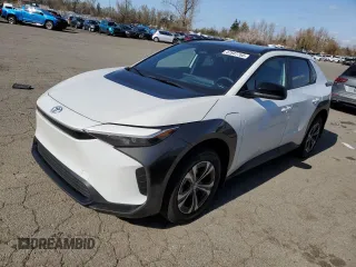 2024 Toyota bZ4X XLE with VIN JTMABACA4RA085313, listed as a Copart auction lot 47847765 with 2,309 mi miles and Salvage Title. Bid and sale history available at carsss.com. Image 1.