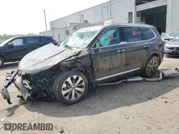 2022 Kia Telluride S z VIN 5XYP64HC1NG257897, wystawiony jako Copart lot #59868225 z przebiegiem 86 096 mil mil oraz Szkoda całkowita • Salvage title. Historia ofert i sprzedaży dostępna na DreamBid. Obrazek 1.