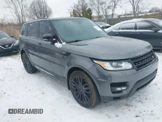 2016 Land Rover Range Rover Sport V8 Dynamic with VIN SALWR2EF1GA583815, listed as a IAAI auction lot 41322890 with 120,690 mi miles. Bid and sale history available at carsss.com. Image 1.