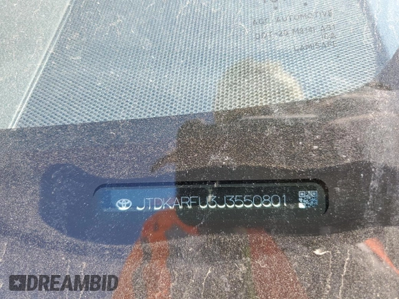 2018 Toyota Prius Two z VIN JTDKARFU3J3550801, wystawiony jako Copart lot #57625935 z przebiegiem 48 502 mil mil oraz Szkoda całkowita • Salvage title. Historia ofert i sprzedaży dostępna na DreamBid. Obrazek 13.