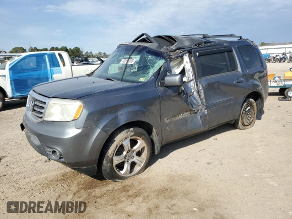 2013 Honda Pilot EX-L with VIN 5FNYF4H68DB004970, listed as a Copart auction lot 42654905 with 137,854 mi miles and Salvage Title. Bid and sale history available at carsss.com. Image 1.