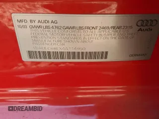 2004 Audi A4 1.8T with VIN WAULC68EX4A114950, listed as a Copart auction lot 56335704 with 0 mi miles and Salvage Title. Bid and sale history available at carsss.com. Image 12.
