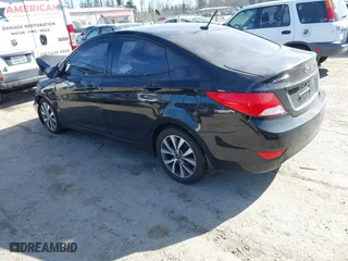 2017 Hyundai Accent SE with VIN KMHCT4AE9HU358106, listed as a IAAI auction lot 41693466 with 97,879 mi miles. Bid and sale history available at carsss.com. Image 3.