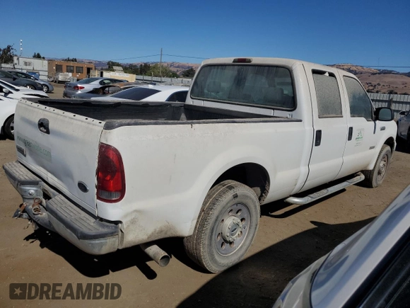 2005 Ford F-250 XL with VIN 1FTSW20P65EB21500, listed as a Copart auction lot 76803904 with 427,117 mi miles and Clean Title. Bid and sale history available at DreamBid. Image 3.