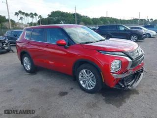 2024 Mitsubishi Outlander ES with VIN JA4J3UA89RZ072115, listed as a IAAI auction lot 41309564 with 2,178 mi miles. Bid and sale history available at carsss.com. Image 1.