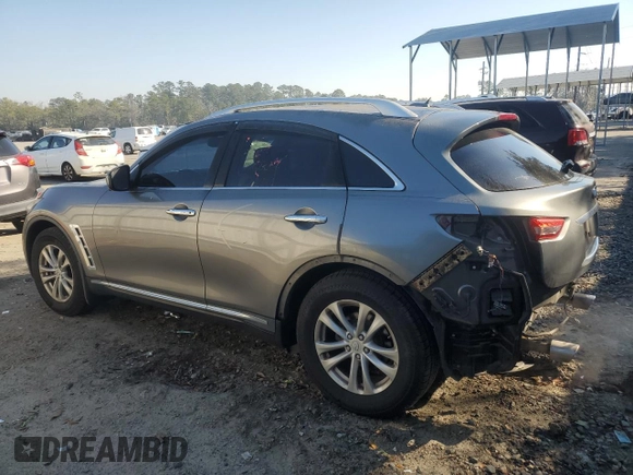 2013 Infiniti FX with VIN JN8CS1MU1DM141110, listed as a Copart auction lot 46084395 with 105,523 mi miles and Salvage title. Bid and sale history available at DreamBid. Image 2.