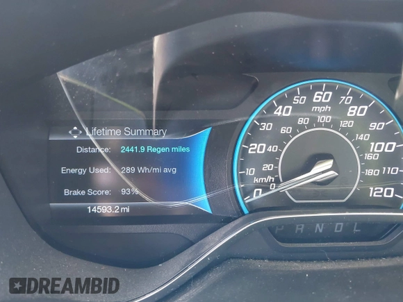 2014 Ford Focus Electric z VIN 1FADP3R42EL393337, wystawiony jako IAAI lot #42365836 z przebiegiem 14 593 mil mil oraz . Historia ofert i sprzedaży dostępna na DreamBid. Obrazek 7.