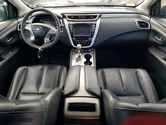 2017 Nissan Murano SL with VIN 5N1AZ2MH2HN169341, listed as a Copart auction lot 47992725 with 50,654 mi miles and Salvage Title. Bid and sale history available at carsss.com. Image 8.