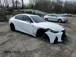 2023 Lexus IS with VIN JTHAP1D29P5003993, listed as a Copart auction lot 51989015 with 5,297 mi miles and Salvage Title. Bid and sale history available at carsss.com. Image 10.