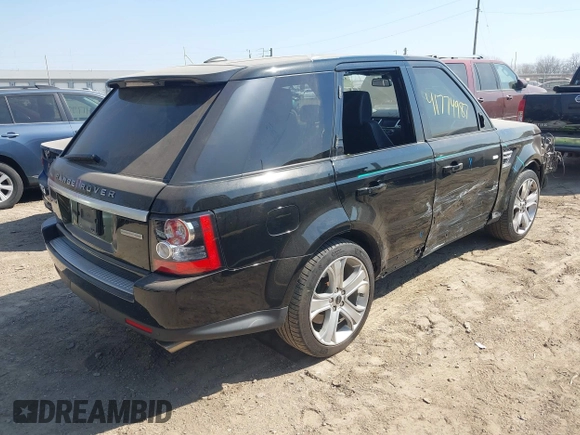 2012 Land Rover Range Rover Sport SC with VIN SALSH2E44CA745849, listed as a IAAI auction lot 41774987 with 137,933 mi miles. Bid and sale history available at carsss.com. Image 4.