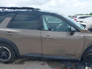 2023 Nissan Pathfinder Rock Creek with VIN 5N1DR3BD9PC228981, listed as a IAAI auction lot 42074519 with 34,763 mi miles and . Bid and sale history available at DreamBid. Image 12.