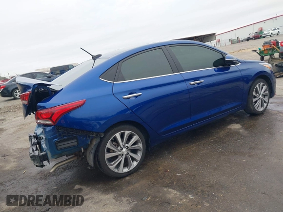 2021 Hyundai Accent Limited with VIN 3KPC34A6XME144957, listed as a IAAI auction lot 41543025 with 41,253 mi miles. Bid and sale history available at carsss.com. Image 4.