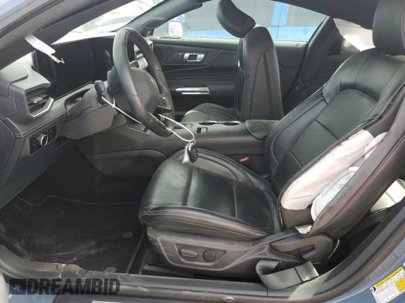 2024 Ford Mustang EcoBoost with VIN 1FA6P8TH6R5127413, listed as a Copart auction lot 49293395 with 14,569 mi miles and Salvage Title. Bid and sale history available at DreamBid. Image 7.