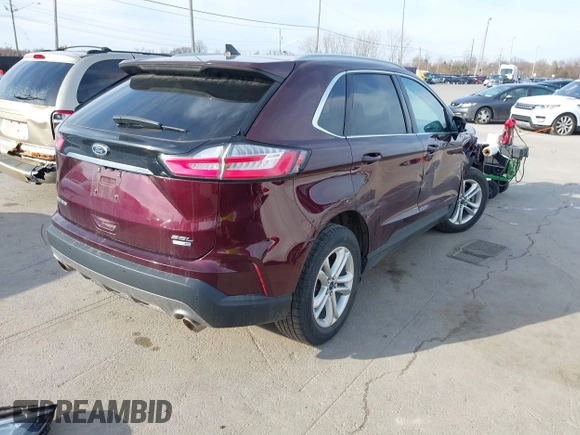 2020 Ford Edge SEL with VIN 2FMPK4J98LBB60655, listed as a IAAI auction lot 41821501 with 41,624 mi miles. Bid and sale history available at carsss.com. Image 4.