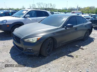 2017 Infiniti Q50 2.0t Premium with VIN JN1CV7AR8HM681875, listed as a IAAI auction lot 41891088 with 118,327 mi miles. Bid and sale history available at carsss.com. Image 2.