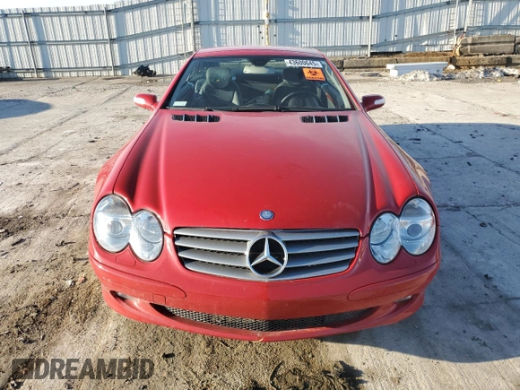 2005 Mercedes-Benz SL 500 z VIN WDBSK75F75F094745, wystawiony jako Copart lot #43600645 z przebiegiem Nie podano mil oraz Szkoda całkowita • Salvage title. Historia ofert i sprzedaży dostępna na DreamBid. Obrazek 5.