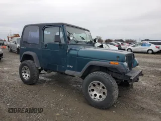 1995 Jeep Wrangler S with VIN 1J4FY19P1SP237075, listed as a Copart auction lot 84763794 with 201,888 mi miles and Salvage Title. Bid and sale history available at carsss.com. Image 4.