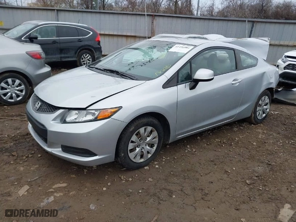 2012 Honda Civic Cpe LX with VIN 2HGFG3A52CH535950, listed as a IAAI auction lot 41496884 with 143,148 mi miles. Bid and sale history available at carsss.com. Image 2.