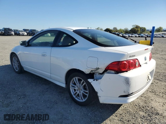 2005 Acura RSX with VIN JH4DC548X5S015105, listed as a Copart auction lot 50237005 with 209,250 mi miles and Salvage Title. Bid and sale history available at carsss.com. Image 2.