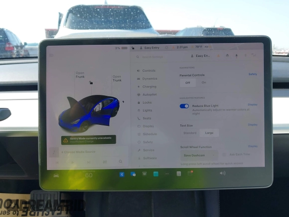 2021 Tesla Model 3 Long Range z VIN 5YJ3E1EB0MF860289, wystawiony jako IAAI lot #41771854 z przebiegiem 190 892 mil mil oraz . Historia ofert i sprzedaży dostępna na DreamBid. Obrazek 7.