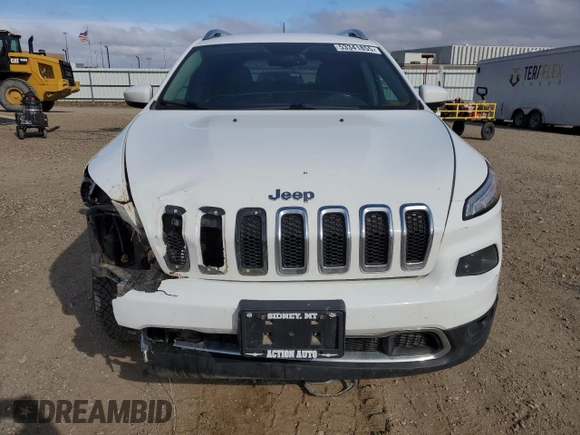 2016 Jeep Cherokee Limited with VIN 1C4PJMDB2GW279666, listed as a Copart auction lot 53341855 with 124,288 mi miles and Salvage title. Bid and sale history available at DreamBid. Image 5.