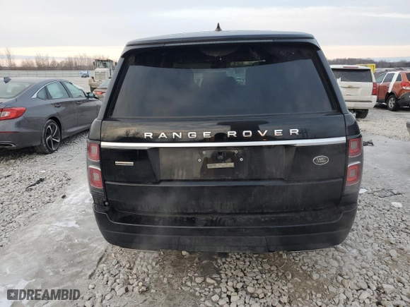 2019 Land Rover Range Rover with VIN SALGS2RE0KA542093, listed as a Copart auction lot 44590745 with 48,068 mi miles and Salvage Title. Bid and sale history available at carsss.com. Image 6.