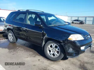 2002 Acura MDX Touring Pkg with VIN 2HNYD18612H538902, listed as a IAAI auction lot 41676747 with 202,715 mi miles. Bid and sale history available at carsss.com. Image 1.